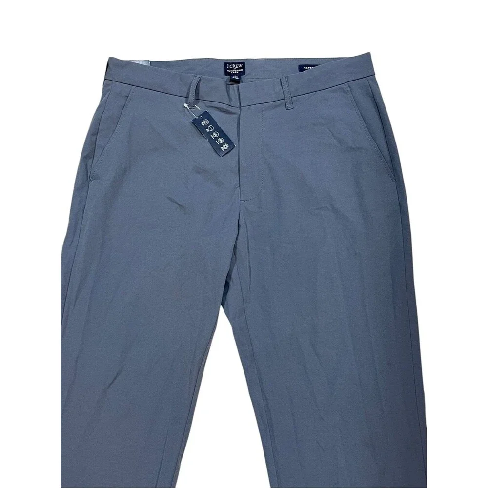 J. Crew Hiking Pants Thompson Tech Tapered Slate Blue Preppy Golf Casual 32 x 34